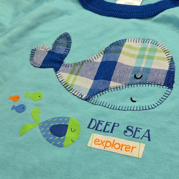 T-Shirt Bundle Whale All Star Infant Boy Embroidered Design 100% Cotton New NWT - Picture 5 of 11